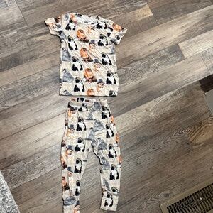 Kids Cat Print Pajamas